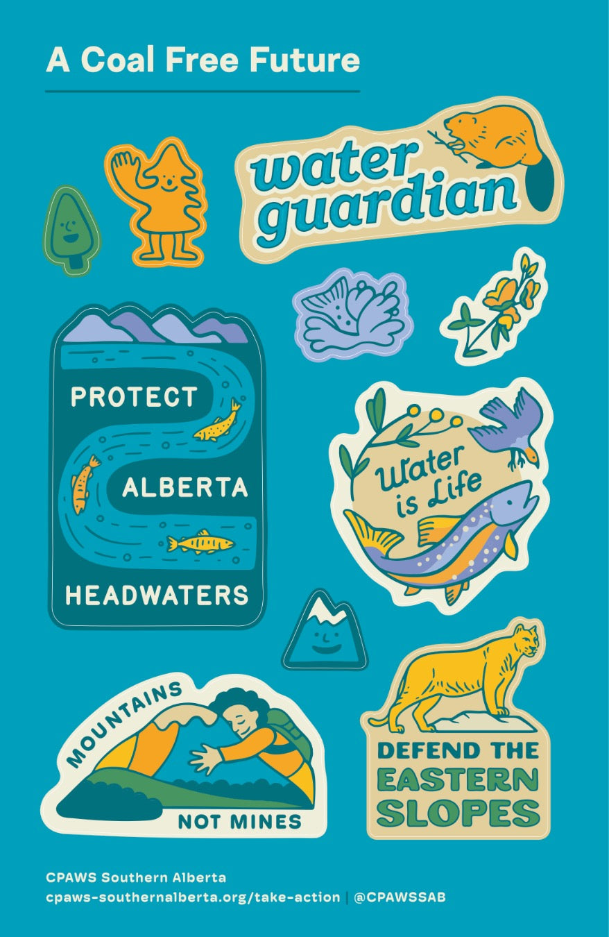 "A Coal Free Future" Sticker sheet