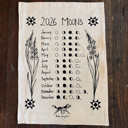 2026 Linen Moon Phase Calendar